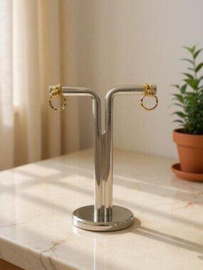 Girl's Gold Filled Door Knocker Hoop Earrings